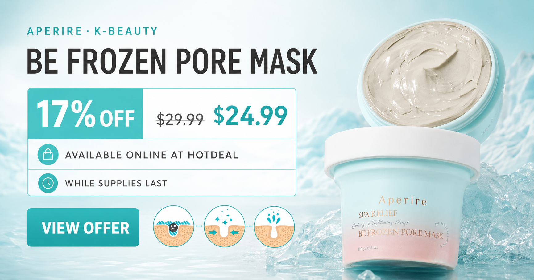 APERIRE Be Frozen Pore Mask — 17% Off at HotDeal